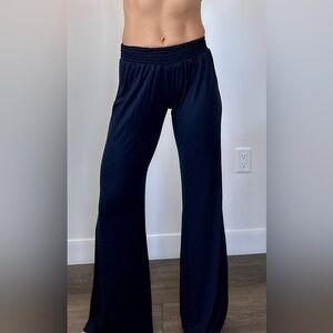 DEBBIE KATZ Women Lightweight Beach Lounge Pants Navy Medium (fits XS-S) NWOT